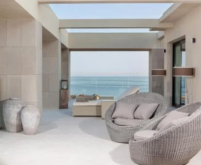 Terraza privada de una de las espectaculares suites del hotel.