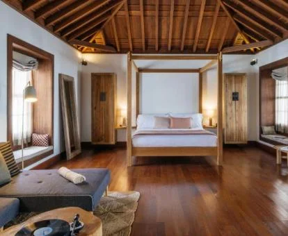 Una de las amplias habitaciones dobles de este hotel boutique.