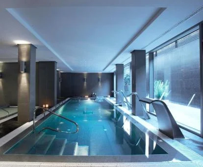 Zona de aguas del spa de este hotel con encanto.
