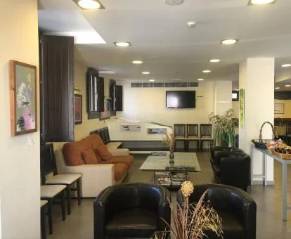 Una de las zonas compartidas de este coqueto hotel romántico.