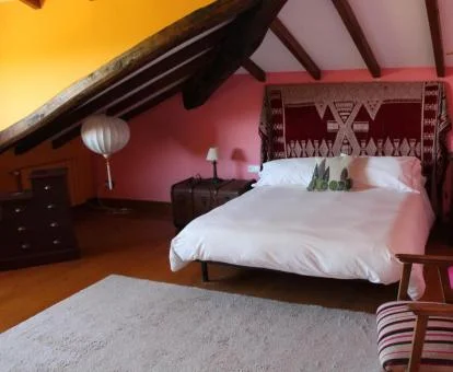 Una de las acogedoras habitaciones del hotel.