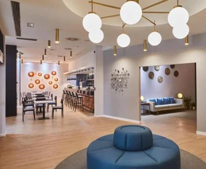 Uno de los elegantes espacios de uso compartido de este fabuloso hotel.