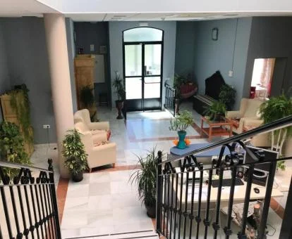 Uno de los acogedores espacios de uso compartido de este hotel boutique.
