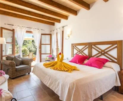 Una de las hermosas habitaciones dobles de este bello hotel boutique.