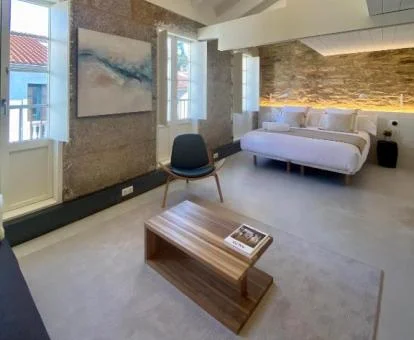 Una de las amplias habitaciones dobles de este coqueto hotel.