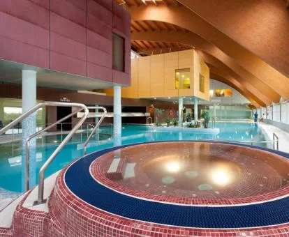 Zona de aguas del spa de este hotel con encanto.