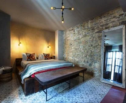 Una de las hermosas habitaciones de este hotel boutique de inspiración marroquí.