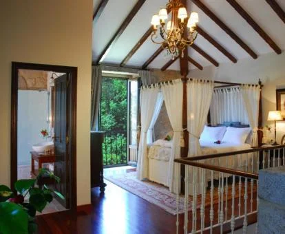 Una de las preciosas habitaciones con vistas de este maravilloso hotel boutique.