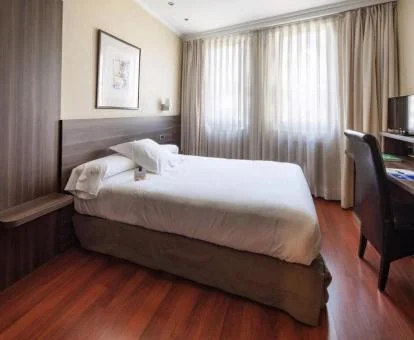 Una de las acogedoras habitaciones dobles de este coqueto hotel.